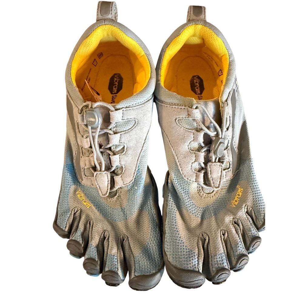 Vibram FiveFingers Spyridon LS Trail Running Shoes Blue Grey Yellow W356 Size 39